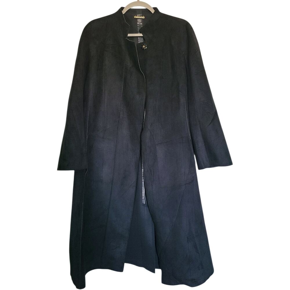 Giorgio Armani 90s Archive Minimalist Long Coat - Single Snap - IT 46 / US 10